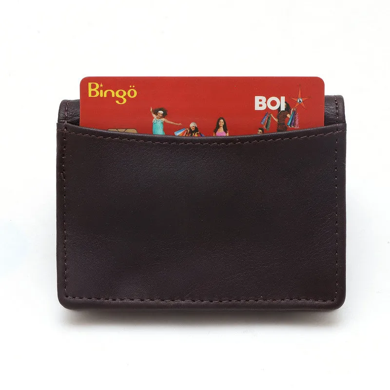 leophat Men Ethnic Brown Genuine Leather Wallet (9 Card Slots)