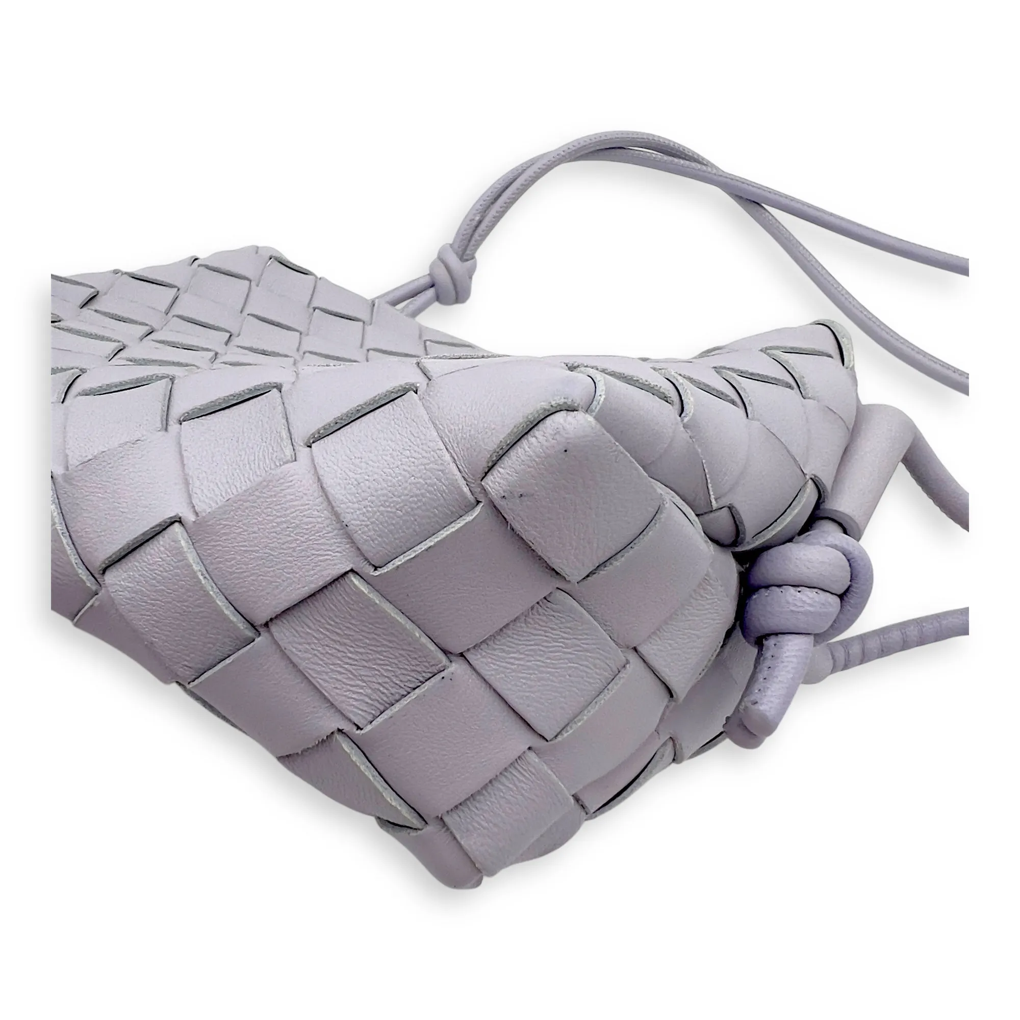 Loop Crossbody Bag Purple in Lambskin, Gold hardware