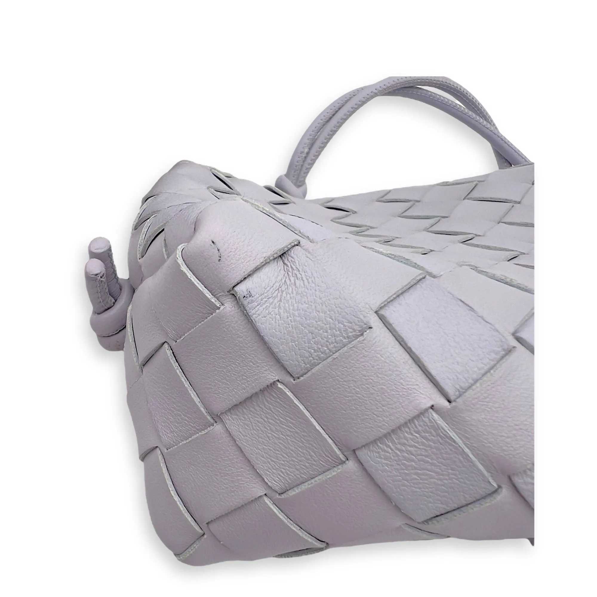 Loop Crossbody Bag Purple in Lambskin, Gold hardware