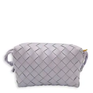 Loop Crossbody Bag Purple in Lambskin, Gold hardware