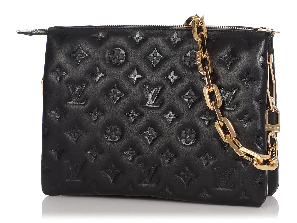Louis Vuitton Black Coussin PM