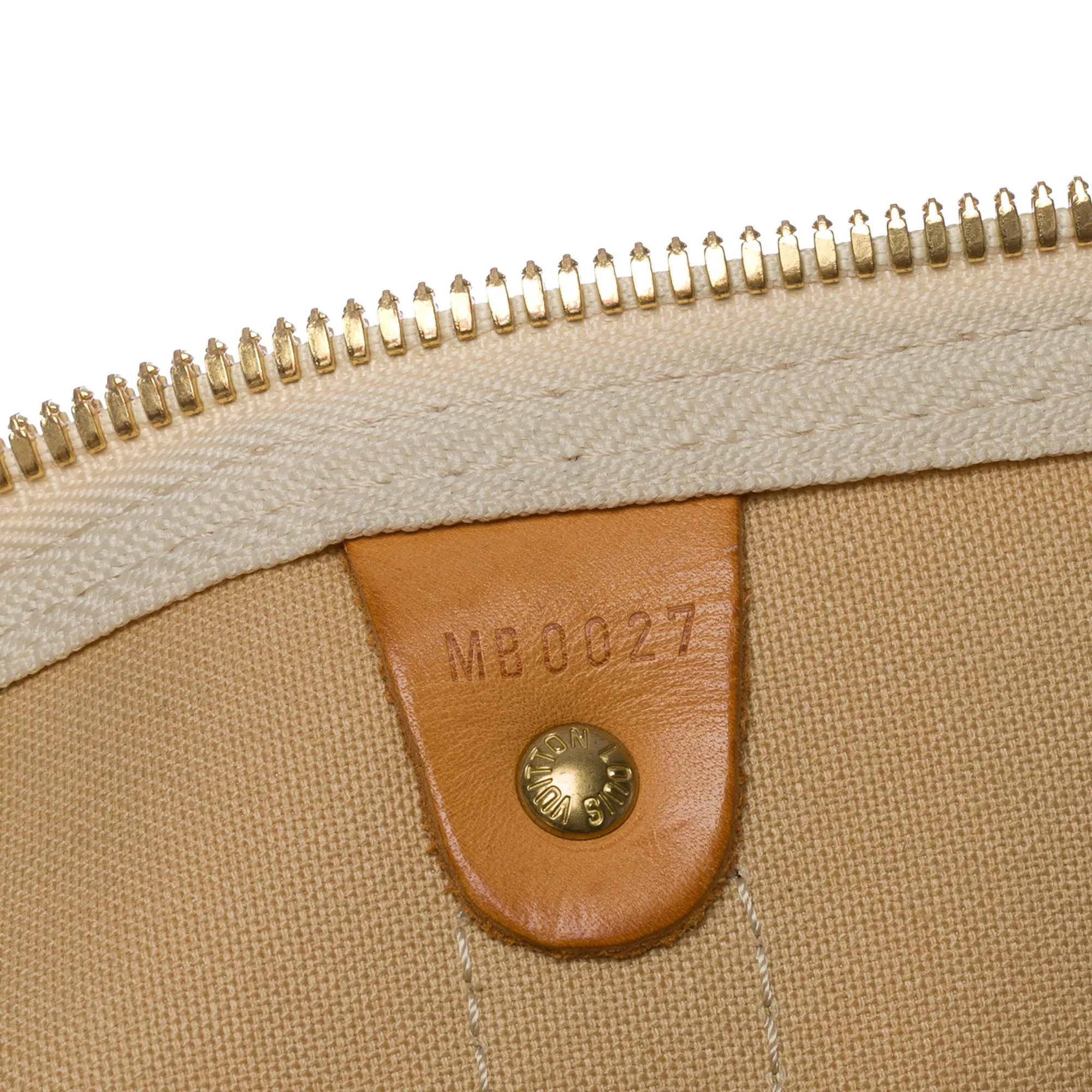 LOUIS VUITTON Customized "Summer X Spring" Keepall 50 travel bag in azure canvas