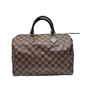 LOUIS VUITTON: Damier Ebene Speedy 30
