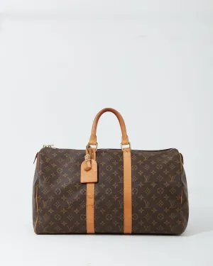 Louis Vuitton Monogram Canvas Keepall 45 Travel Bag