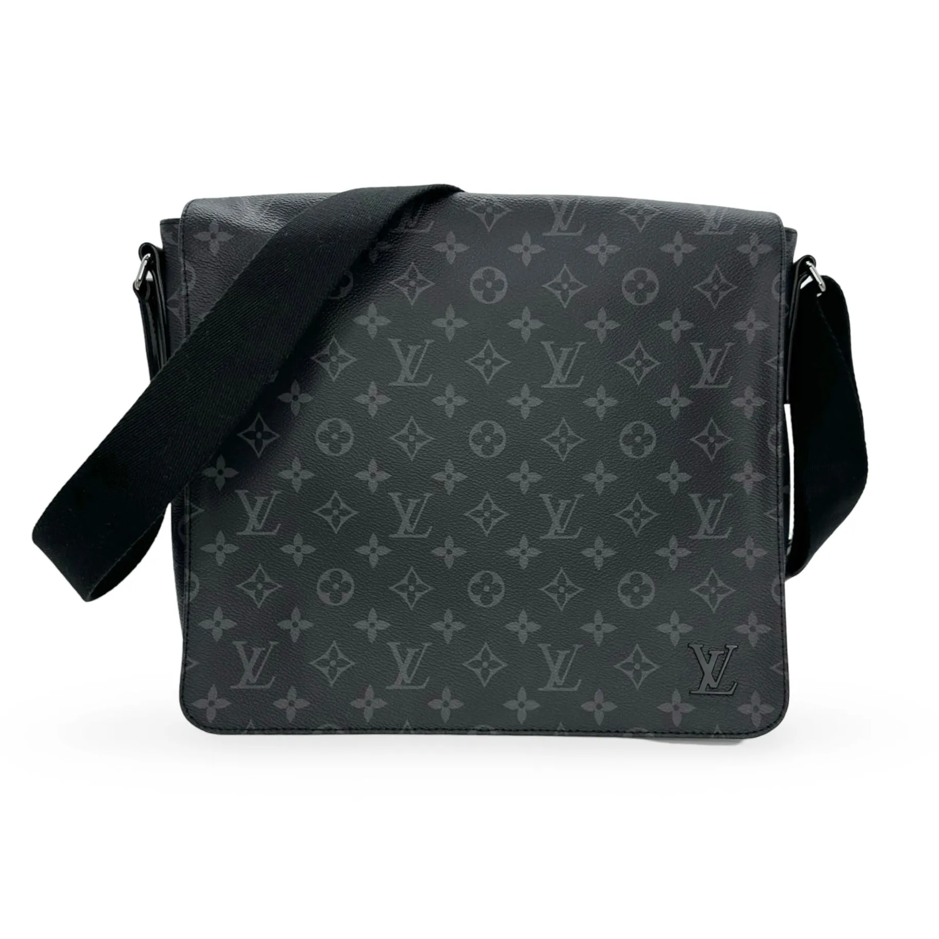 LOUIS VUITTON: Monogram Eclipse District Messenger MM