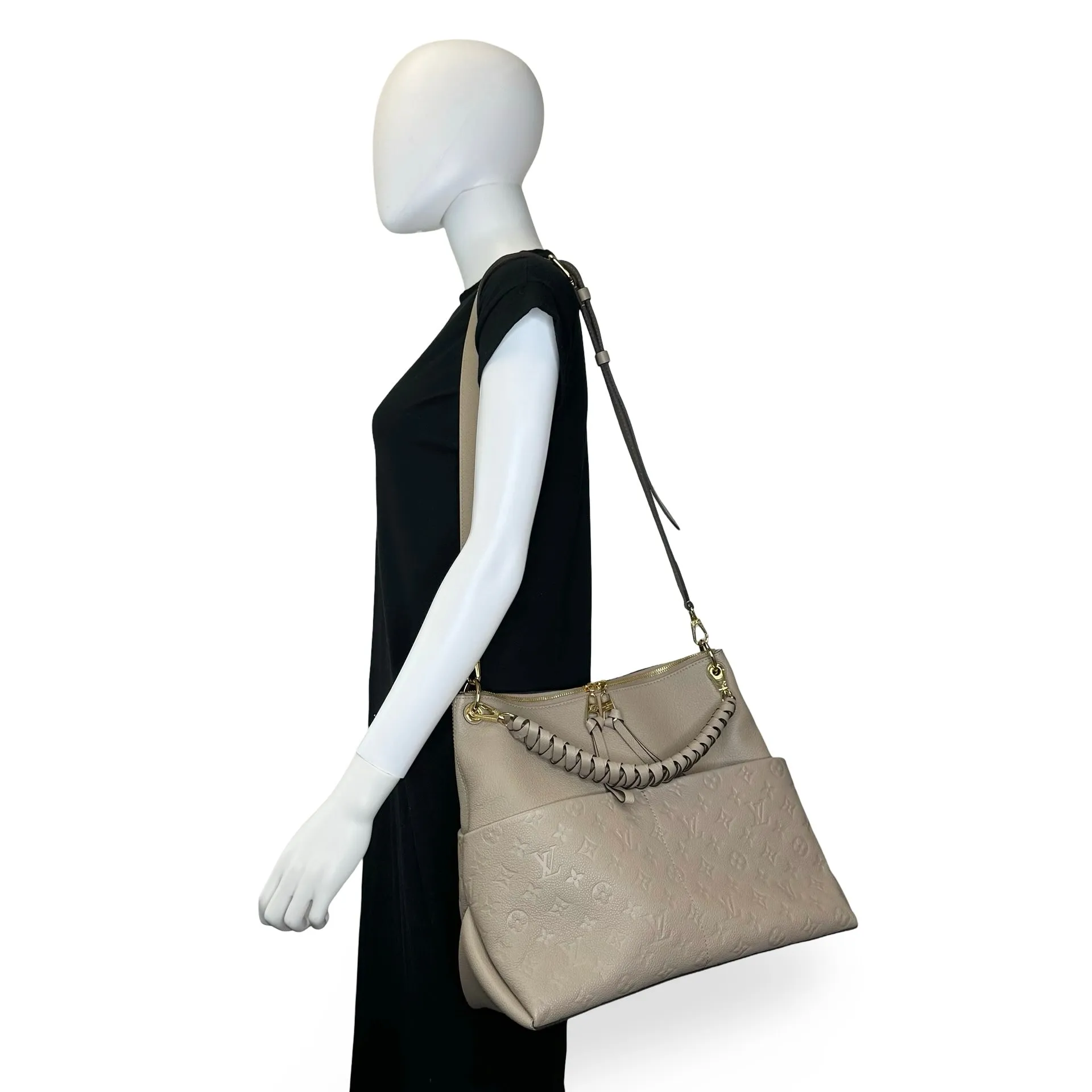 LOUIS VUITTON: Monogram Empreinte Maida Hobo