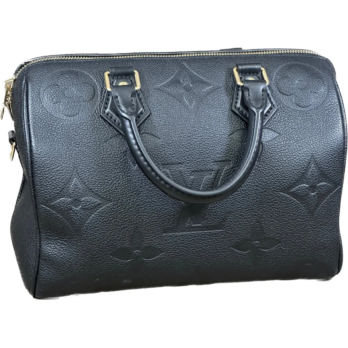 Louis Vuitton Speedy Bandoulière 25 - Giant Empriente Leather - Black