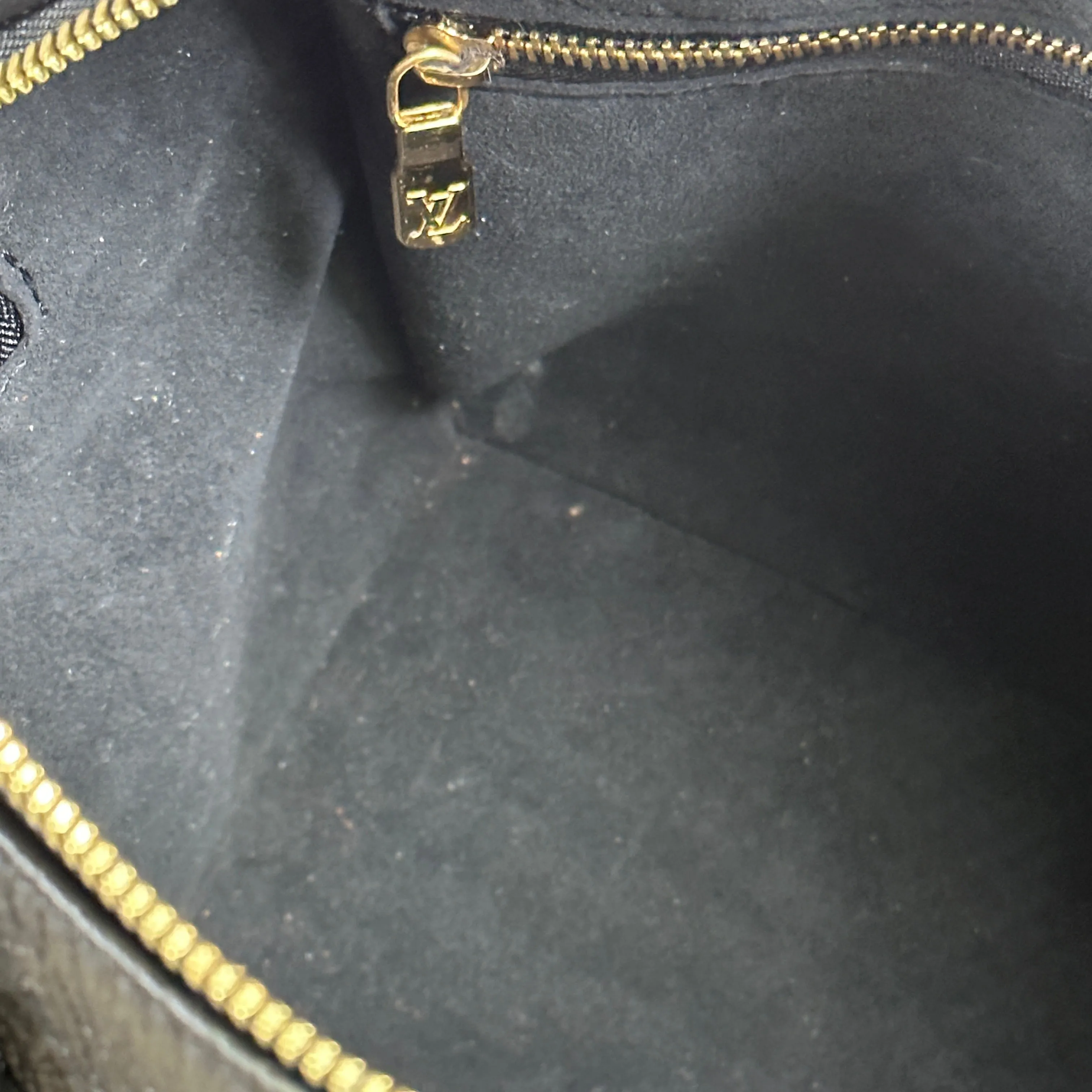 Louis Vuitton Speedy Bandoulière 25 - Giant Empriente Leather - Black
