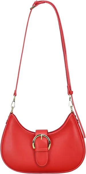 Luna Crossbody Bag for Women Small Crescent Shoulder Purse with Adjustable Strap Cute Mini Handbags for Going Out