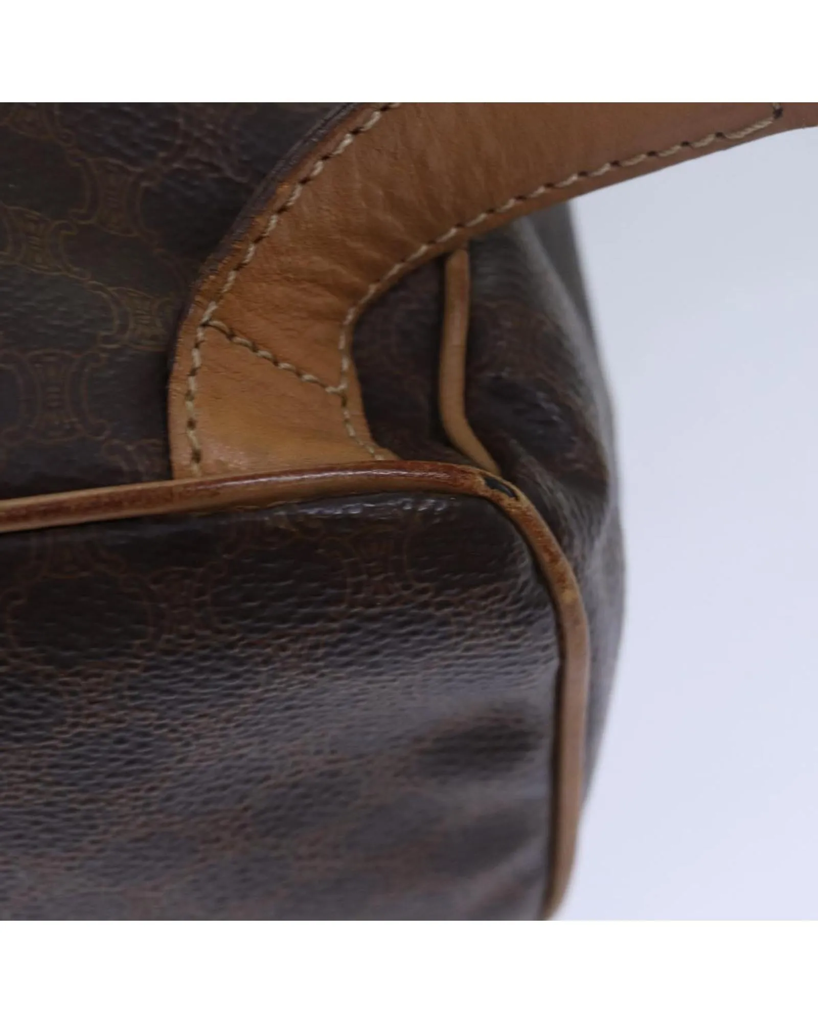 Macadam Canvas and Leather Shoulder Bag