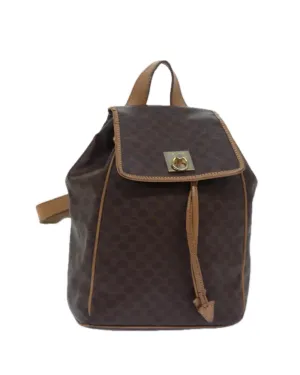 Macadam Canvas and Leather Shoulder Bag