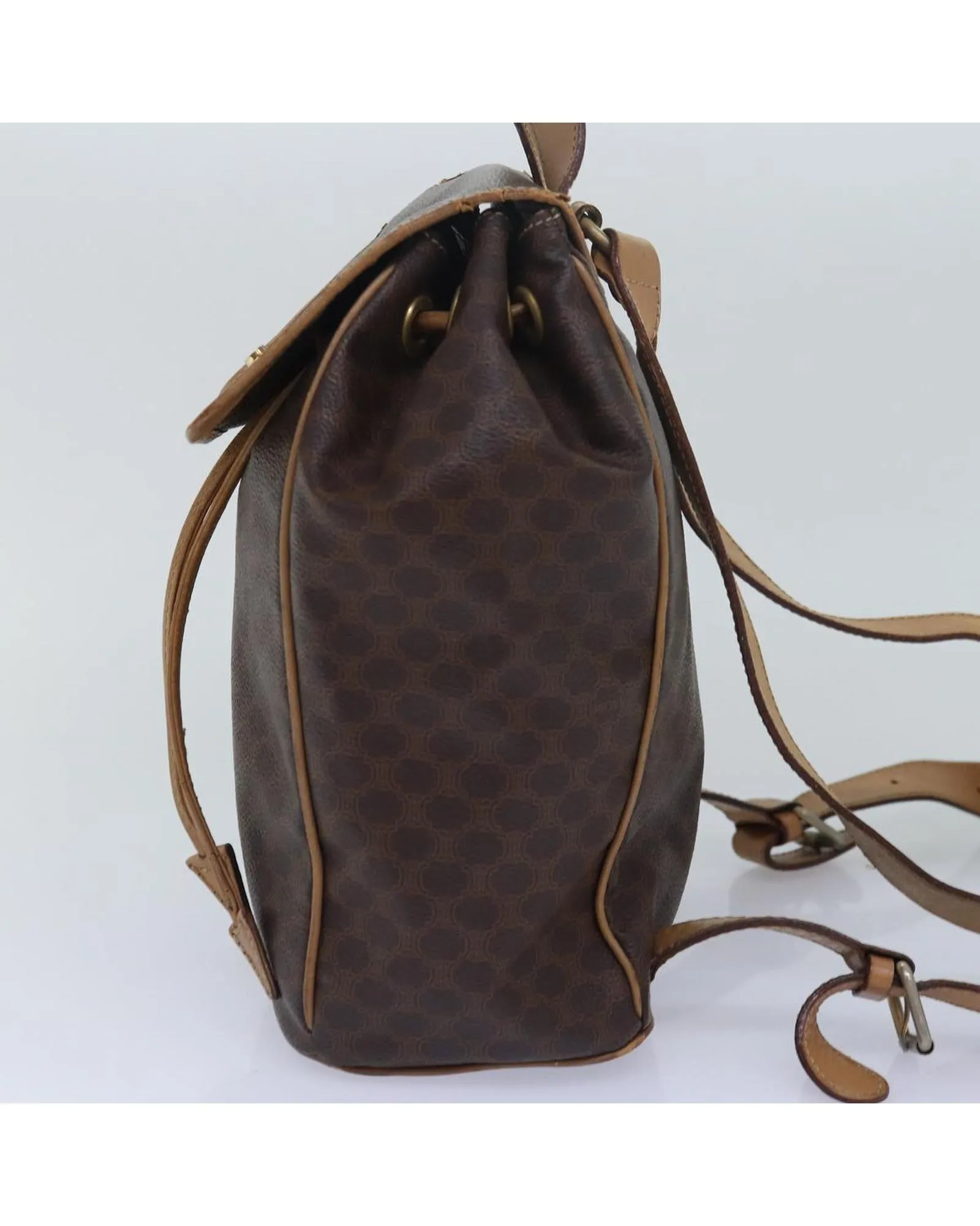 Macadam Canvas and Leather Shoulder Bag