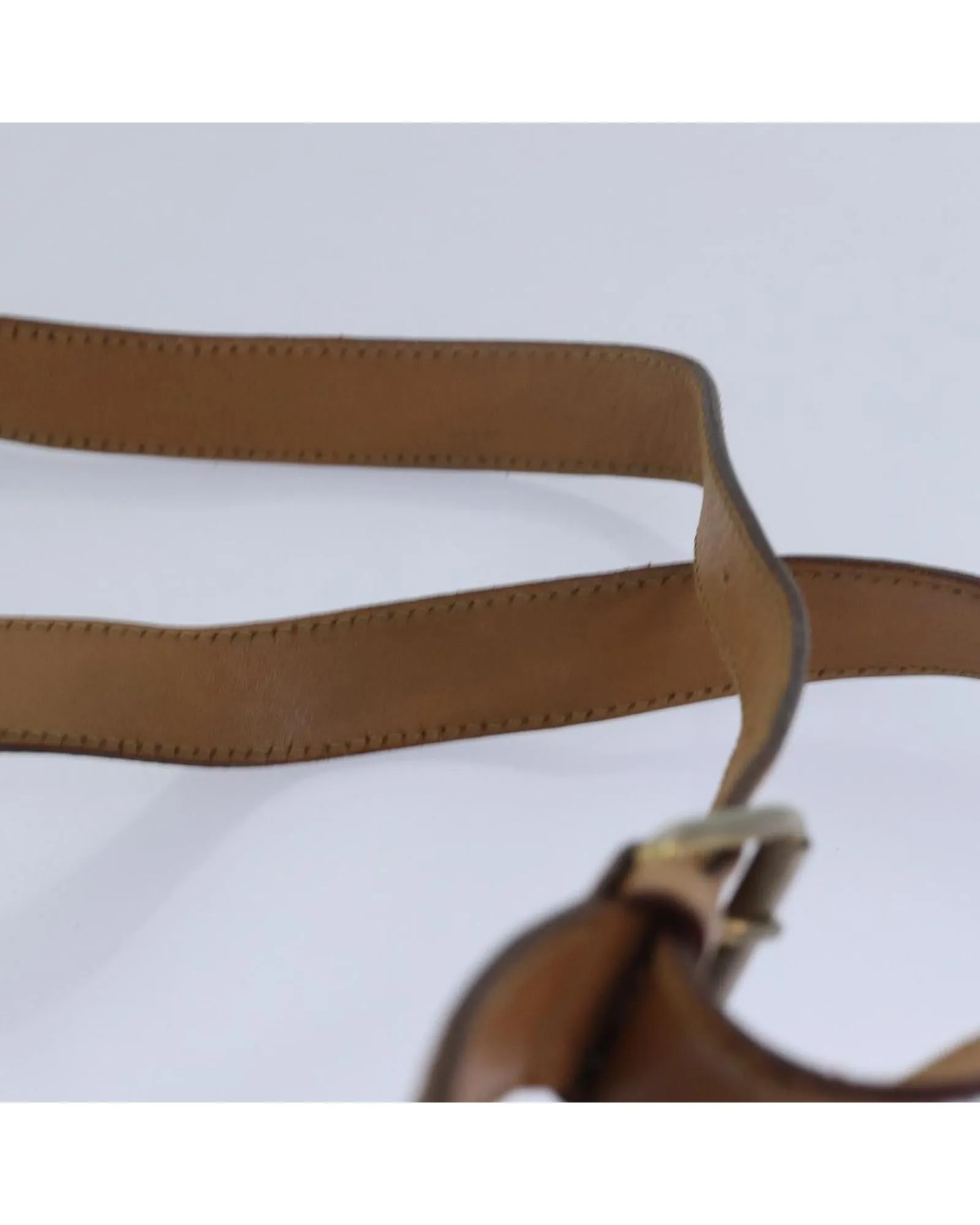 Macadam Canvas and Leather Shoulder Bag