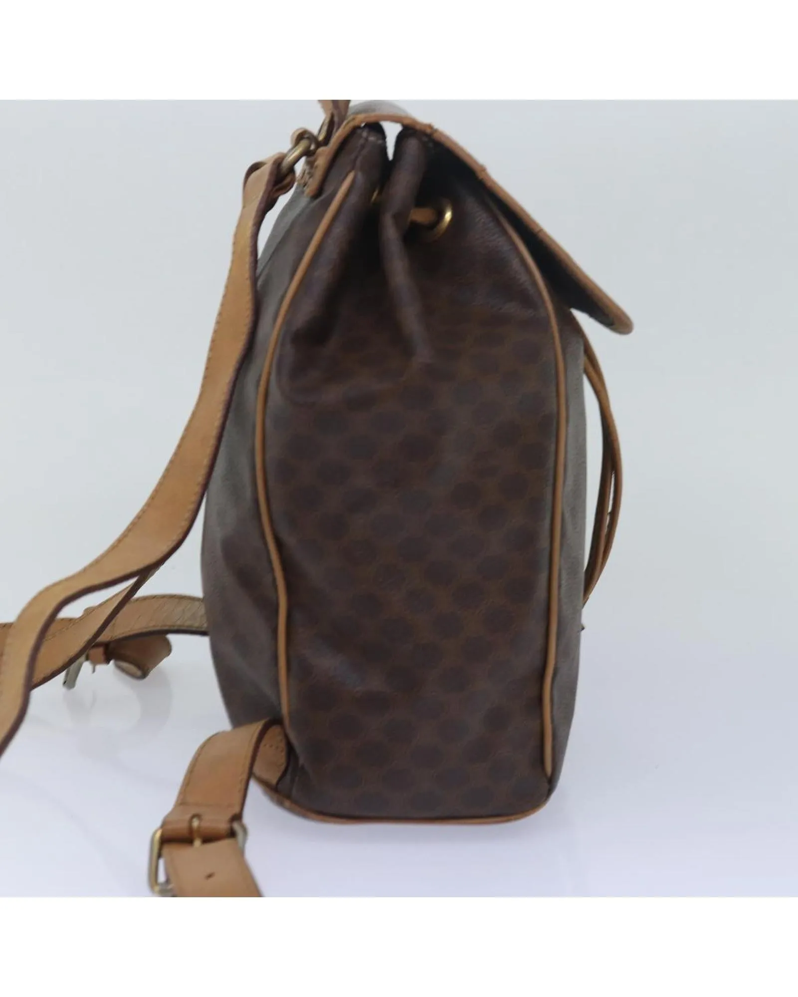 Macadam Canvas and Leather Shoulder Bag