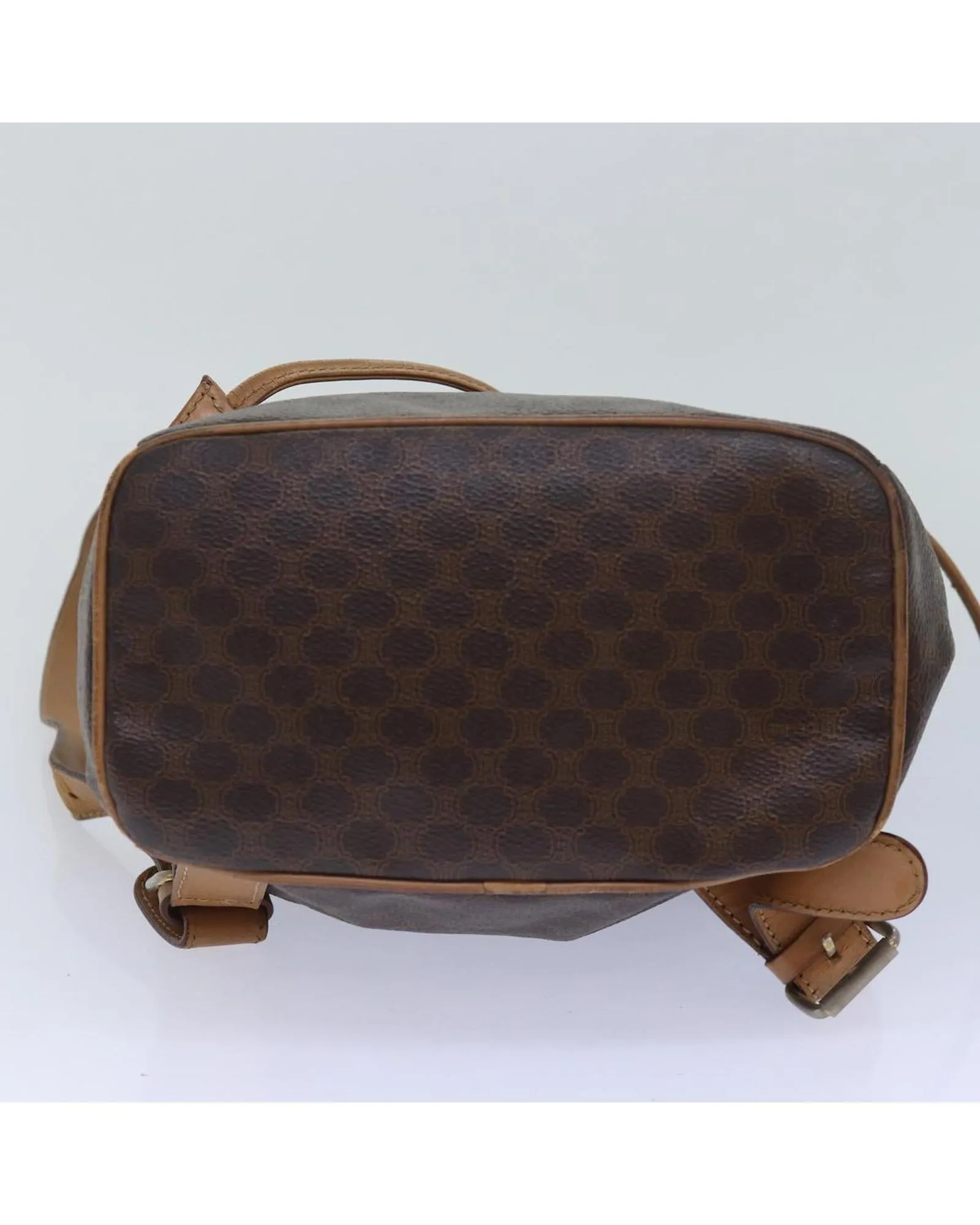 Macadam Canvas and Leather Shoulder Bag