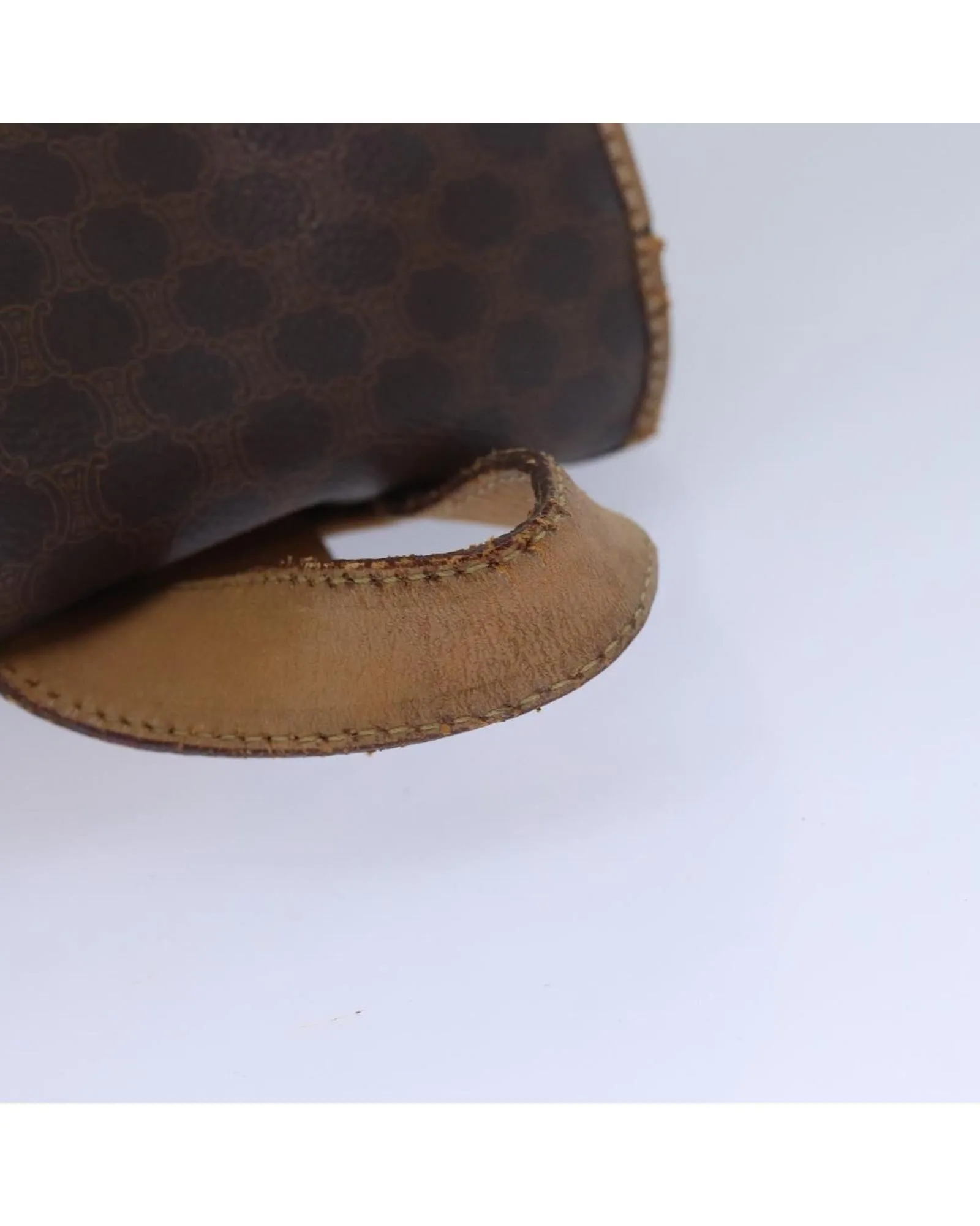 Macadam Canvas and Leather Shoulder Bag