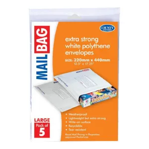 Mailing Bags 320x440mm Size Large Pack 5