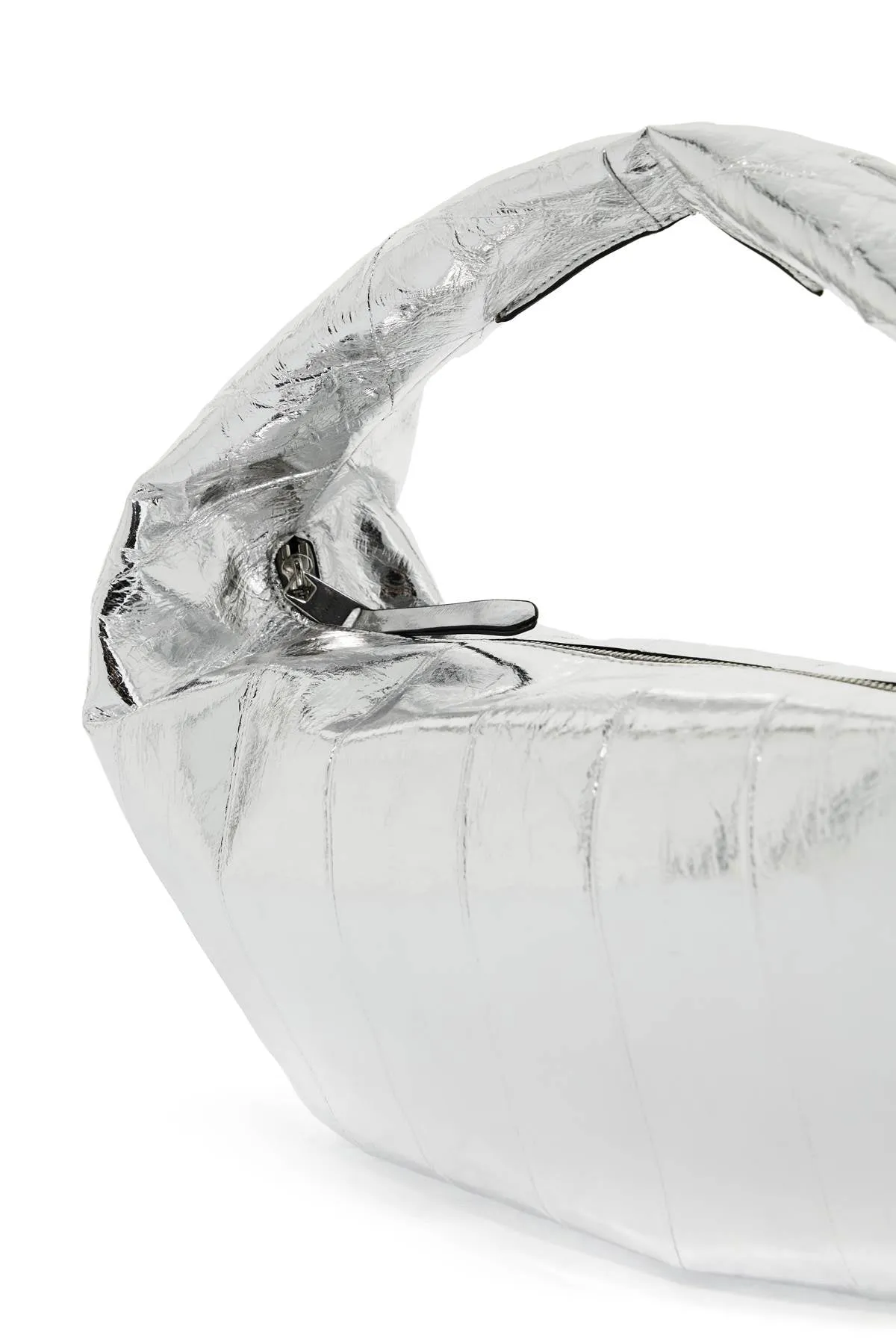 medium laminated olivia hobo bag H6015 872 L872 SILVER
