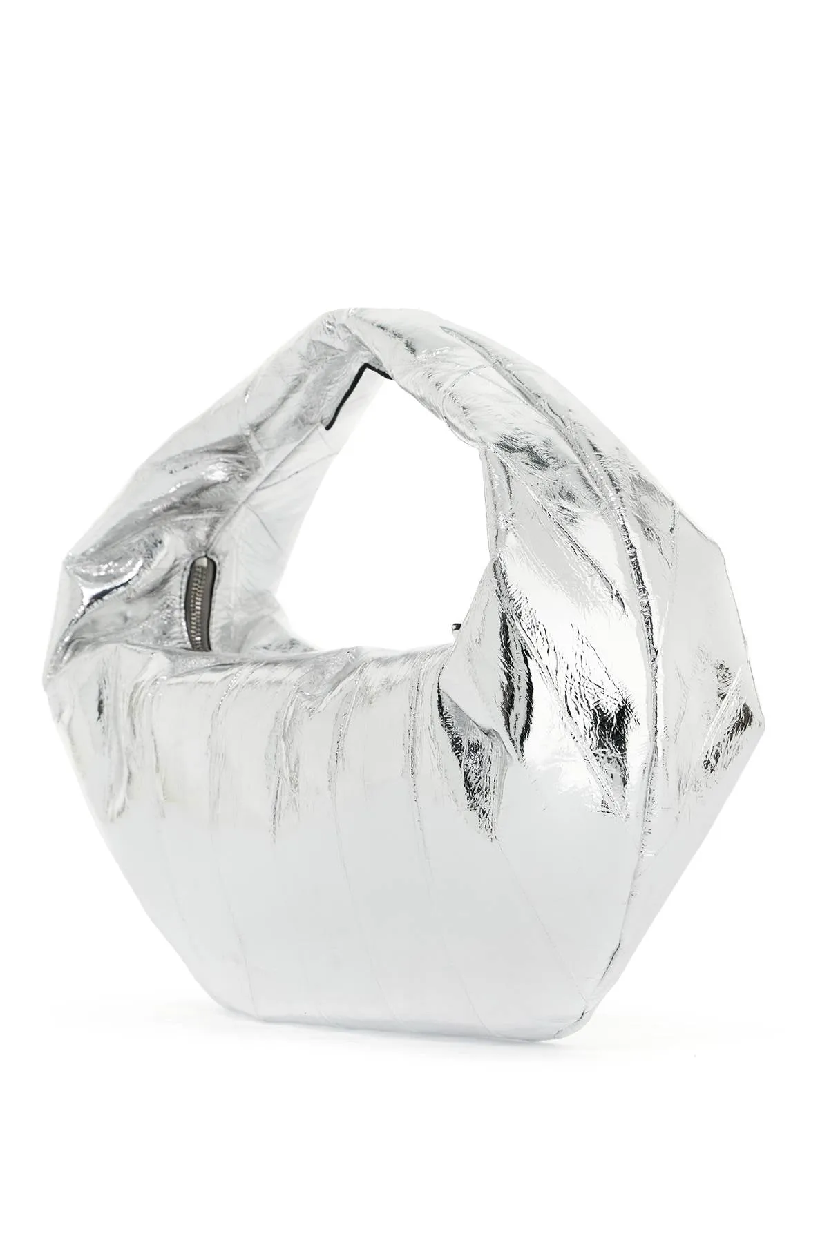 medium laminated olivia hobo bag H6015 872 L872 SILVER