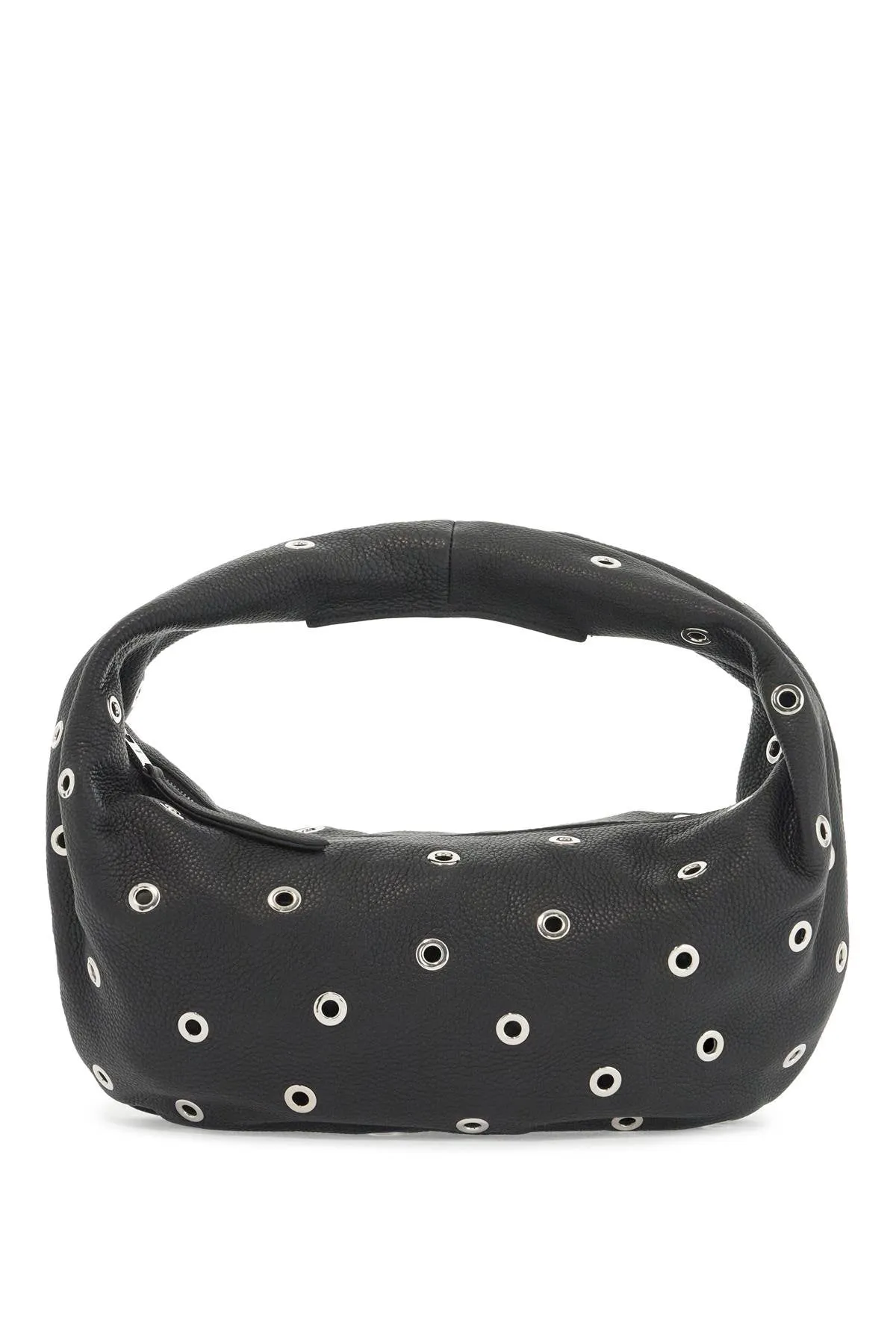 medium olivia hobo bag with eyelets H6015 918 BLACK