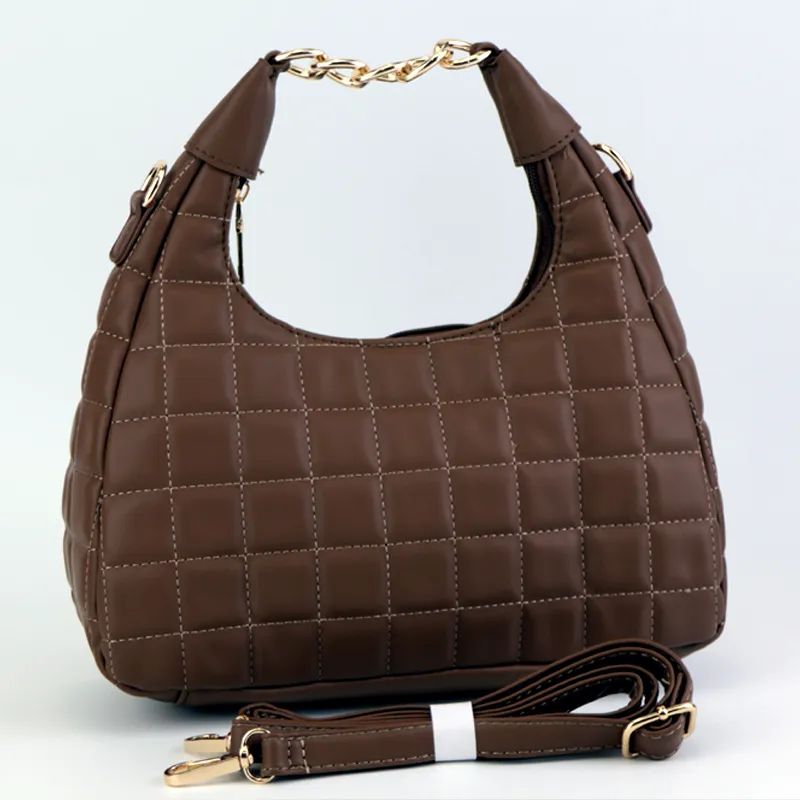 Medium Quilted Hobo Bag Women Leather Handbag  Art#872 -#22