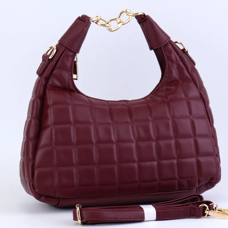 Medium Quilted Hobo Bag Women Leather Handbag  Art#872 -#22