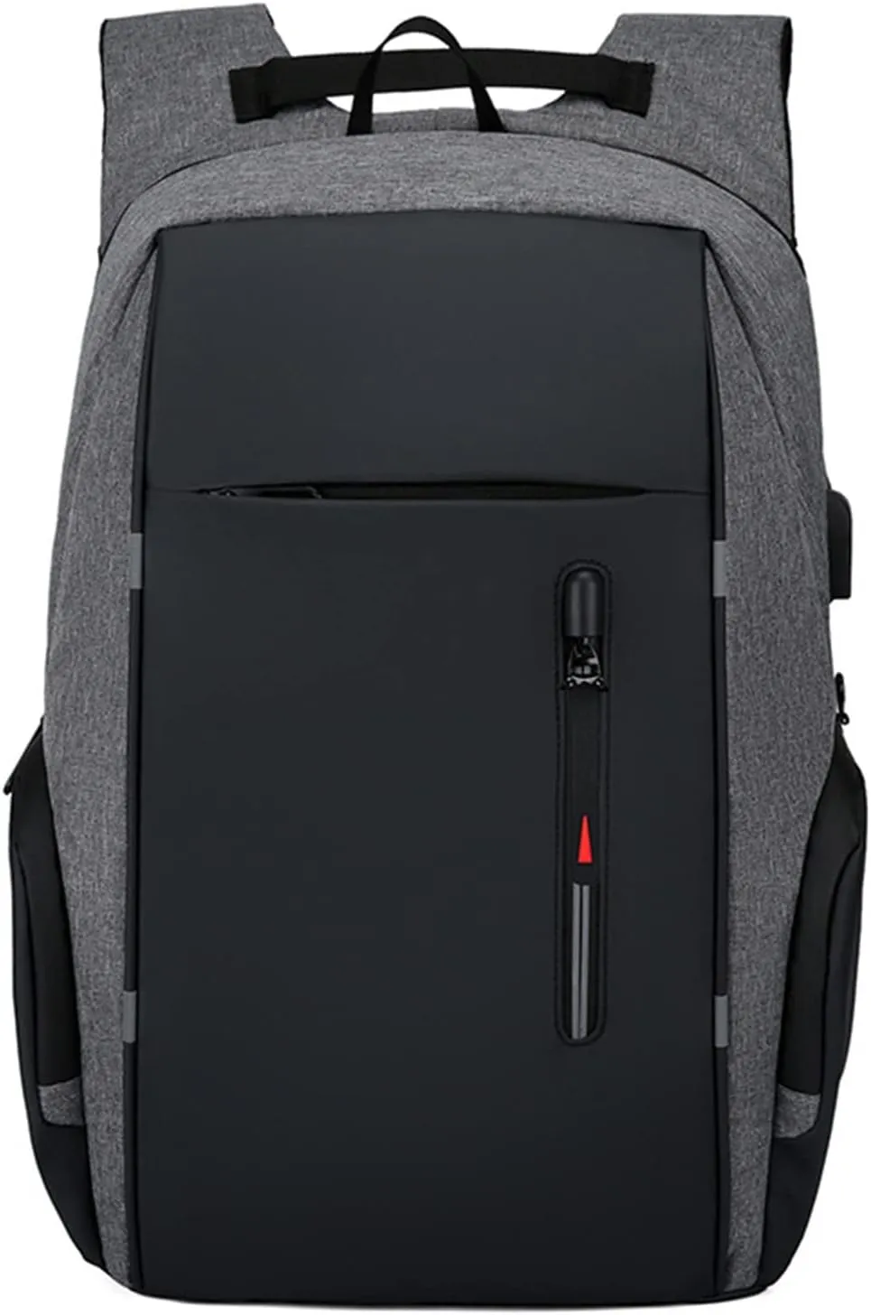 Men Business Bag Laptop Bag Multifunctional USB Backpack Large Capacity Kids Carry on Luggage with (Grey, One Size)
