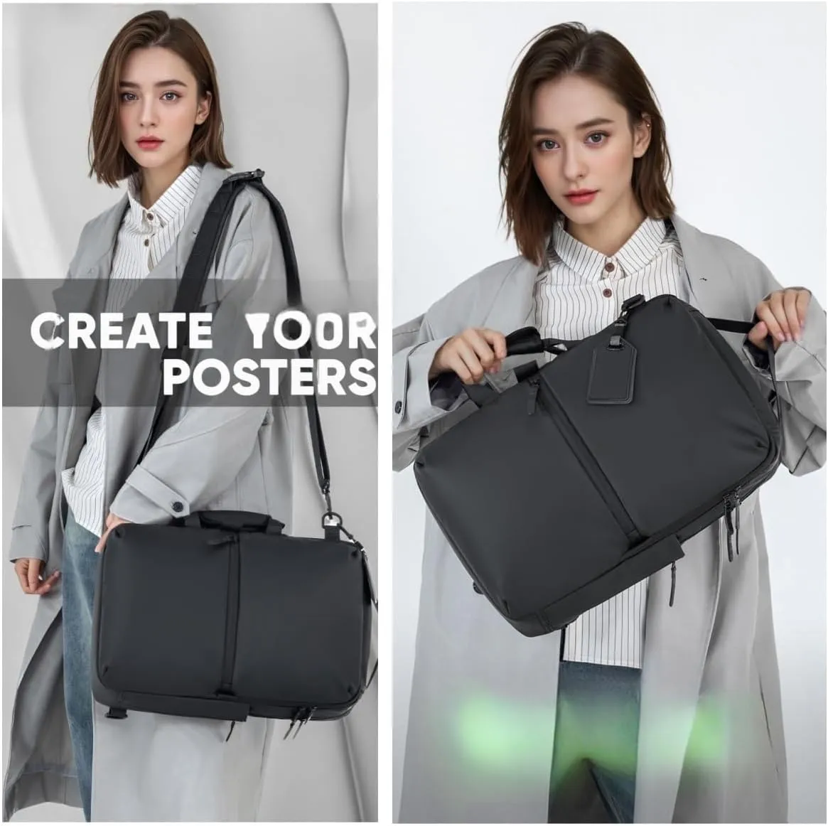 Men's and women's travel backpacks, personal items travel bags, school weekend business leisure day bagsLaptop Bag (black)