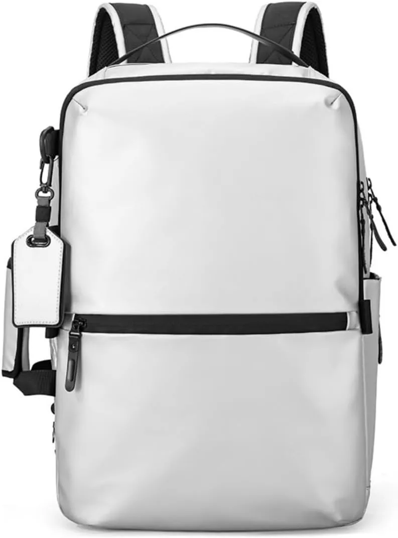 Men's and women's travel backpacks, personal items travel bags, school weekend business leisure day bagsLaptop Bag (silvery)