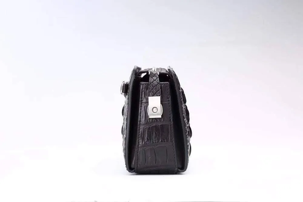 Mens Classic Genuine Crocodile Leather With Password Code Lock