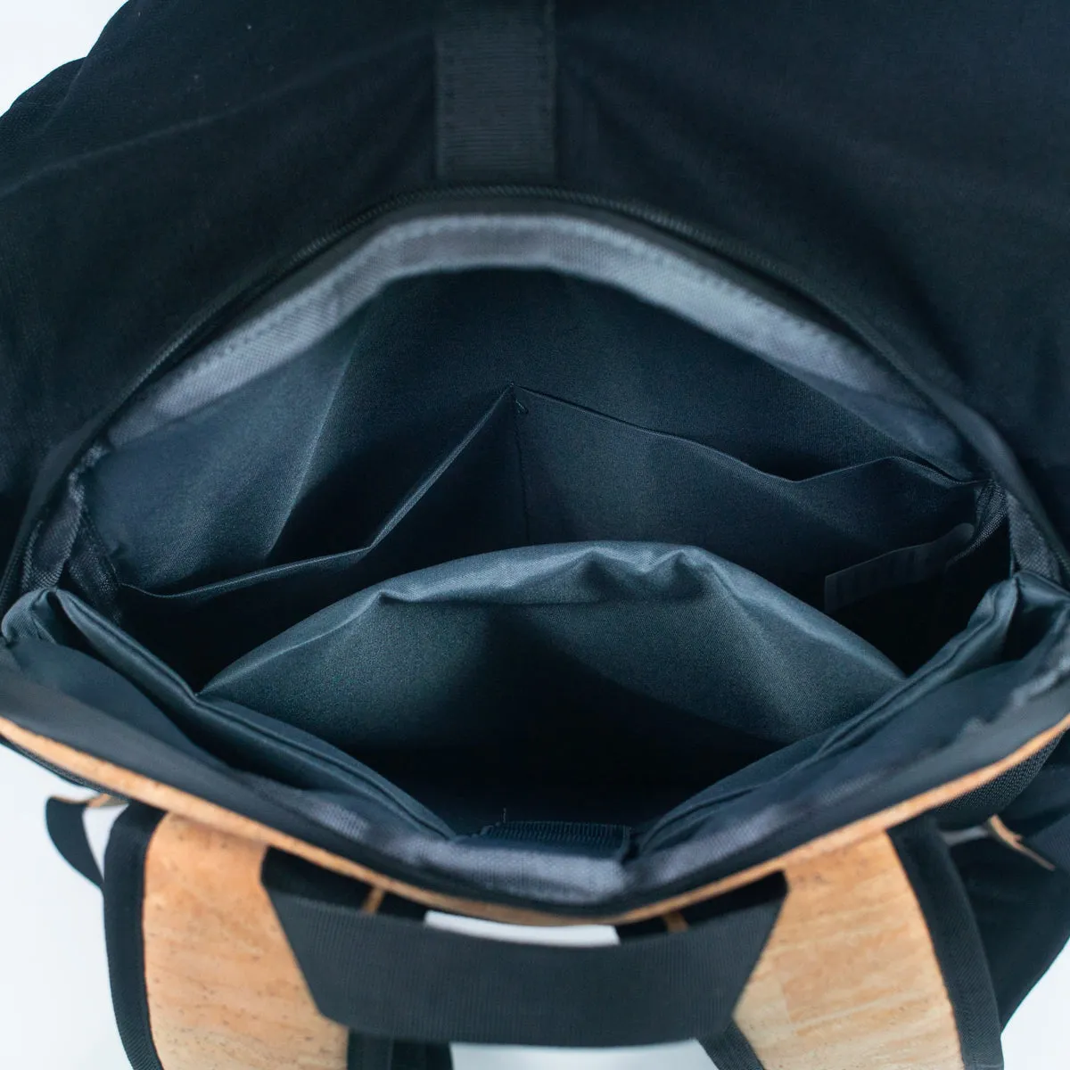 Men's Cork and Canvas Laptop Backpack (BAG-2286)