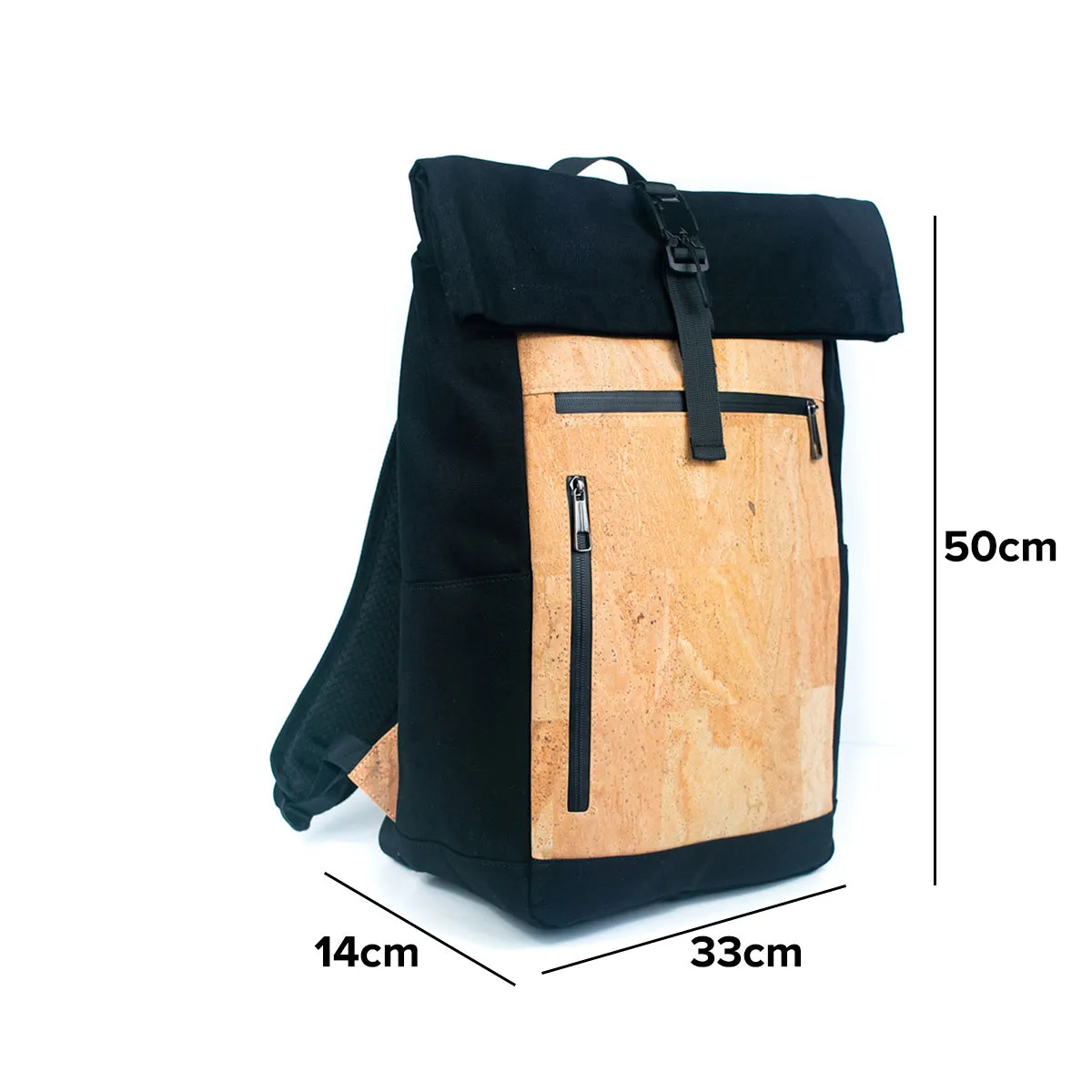 Men's Cork and Canvas Laptop Backpack (BAG-2286)