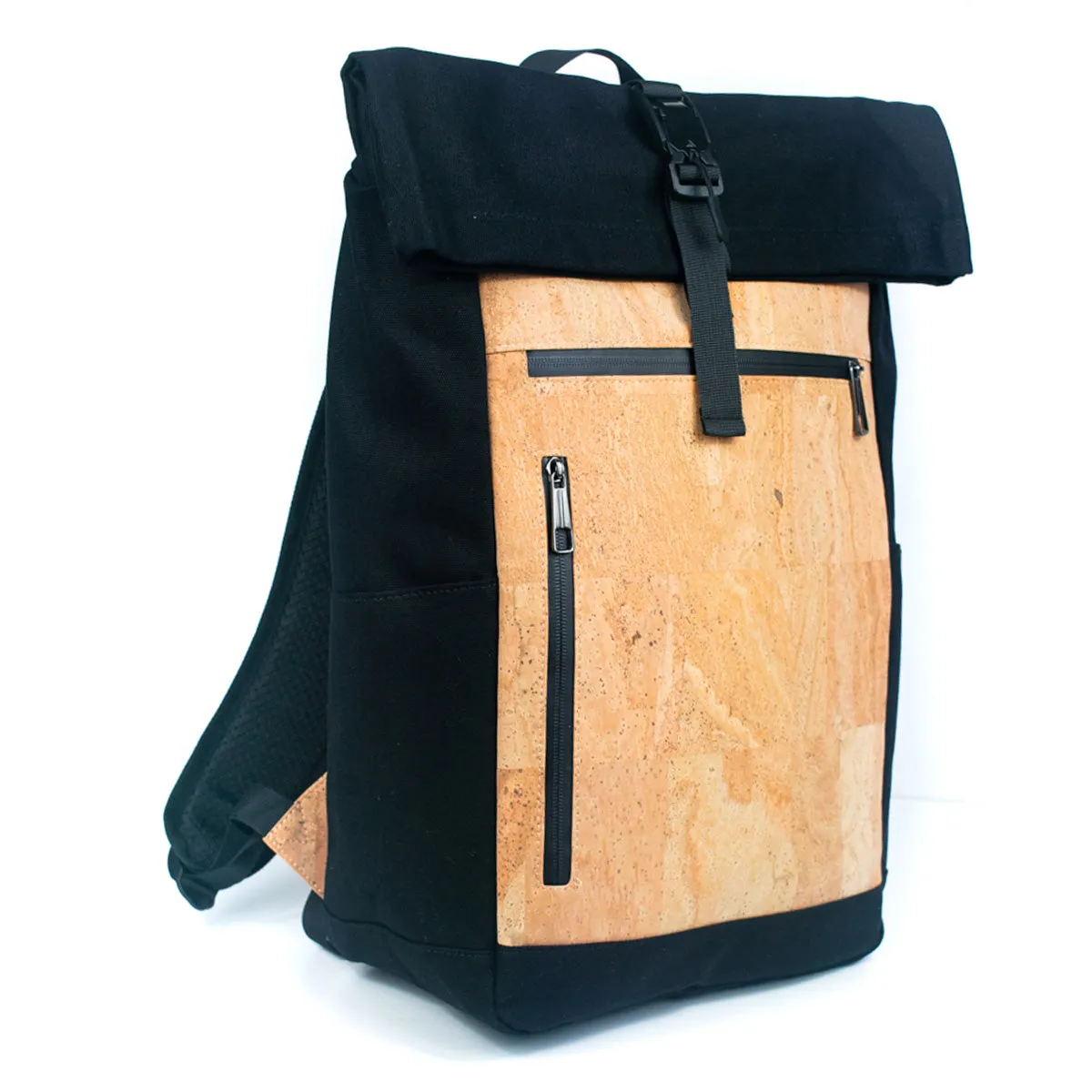 Men's Cork and Canvas Laptop Backpack (BAG-2286)
