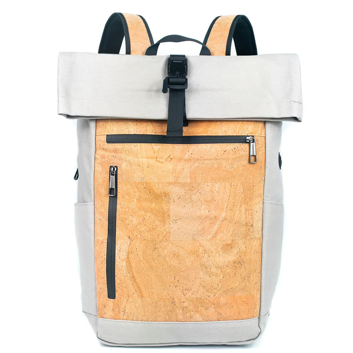Men's Cork and Canvas Laptop Backpack (BAG-2286)