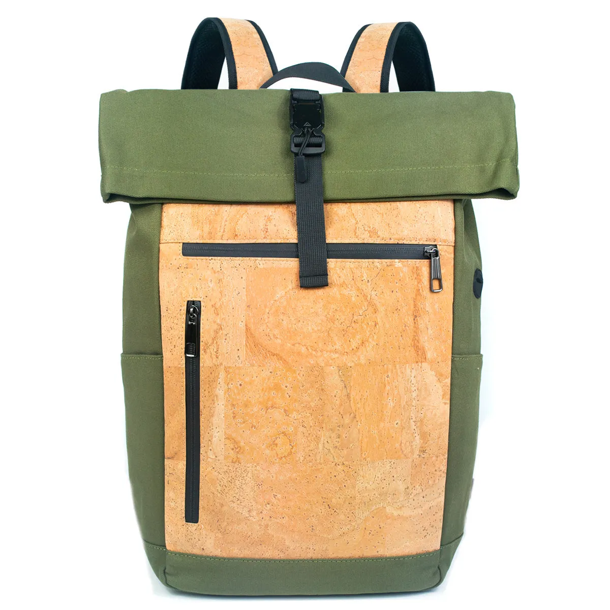 Men's Cork and Canvas Laptop Backpack (BAG-2286)