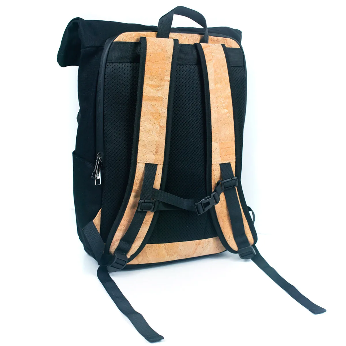 Men's Cork and Canvas Laptop Backpack (BAG-2286)