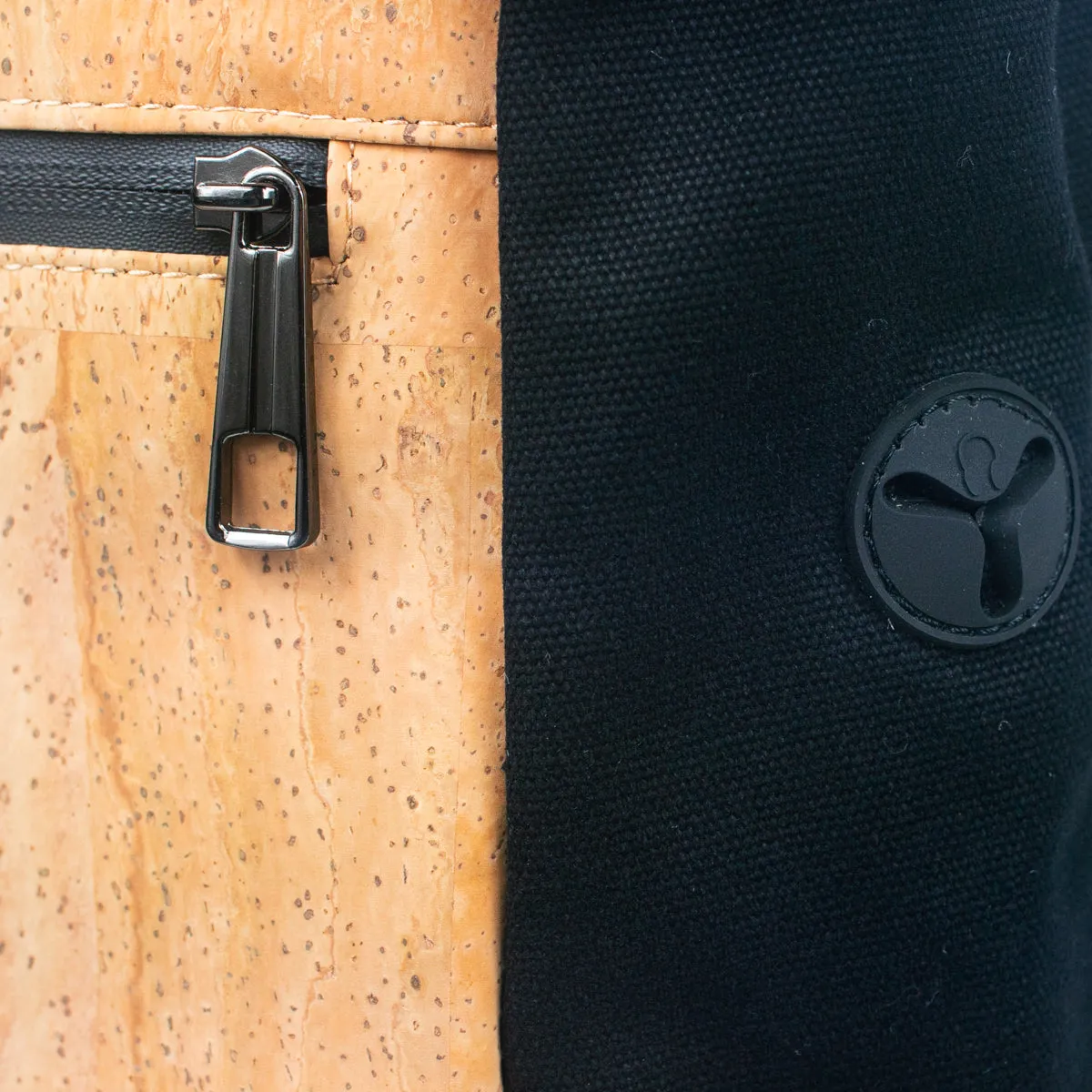Men's Cork and Canvas Laptop Backpack (BAG-2286)