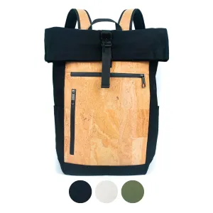 Men's Cork and Canvas Laptop Backpack (BAG-2286)