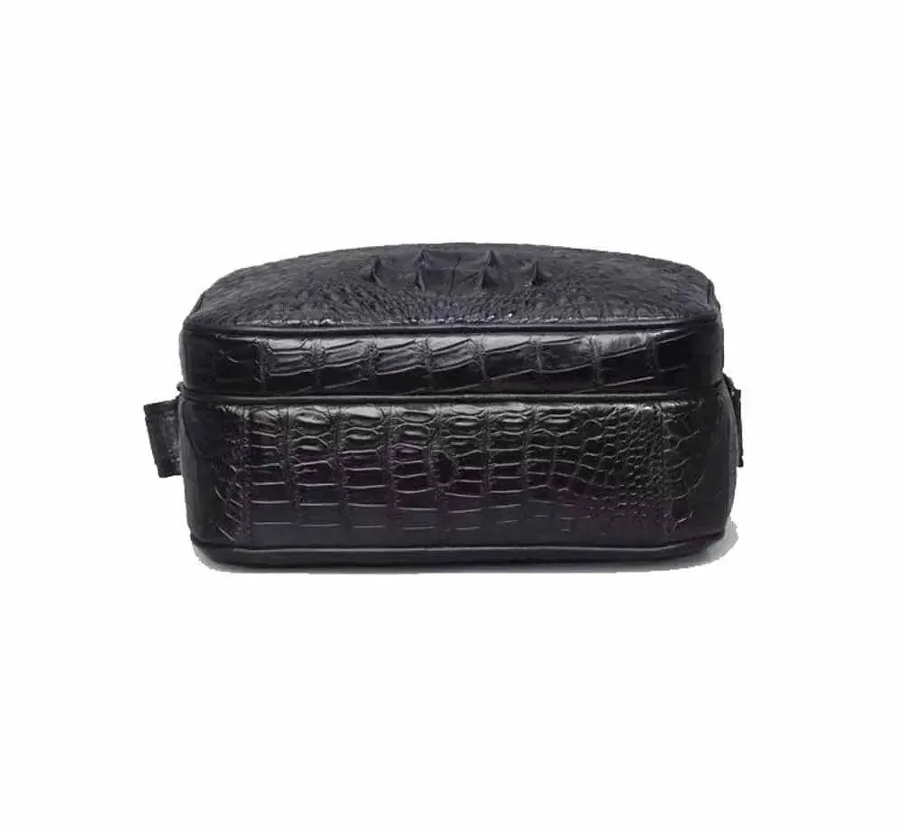 Men's  Crocodile Leather Small Ipad Messenger Bags ,Cross body Bags