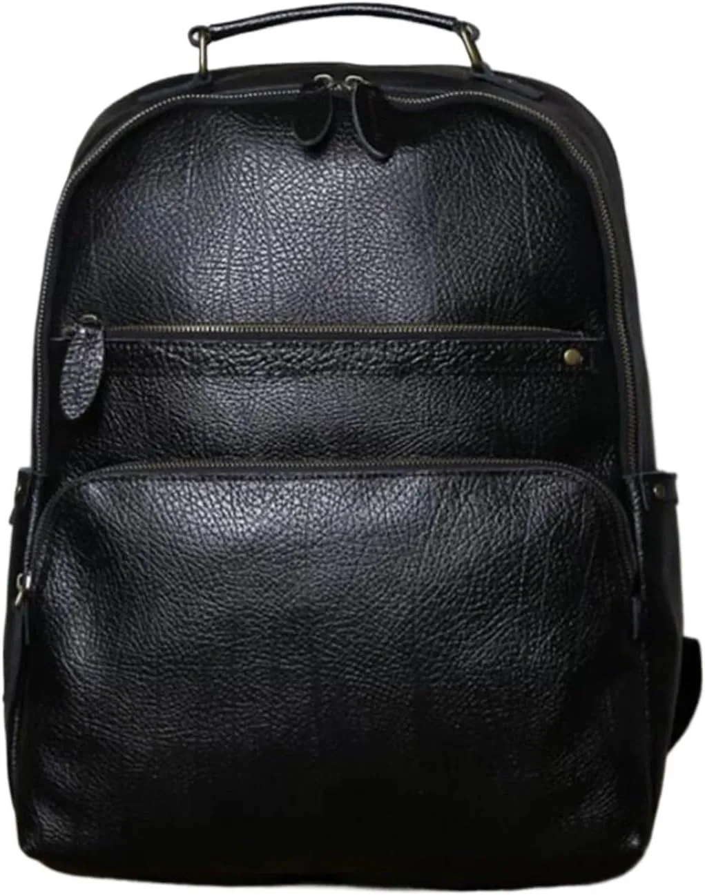 Mens Luggage Backpacks Computers Bags Leather Travel Bags Casual Daypack Briefcases Laptop Bags(Black)