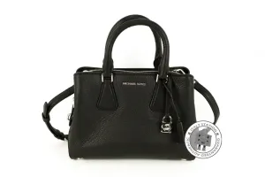 Michael Kors 30H5SCAS1L Camille Small Satchel Black / 001 Calfskin Shoulder Bags Ghw