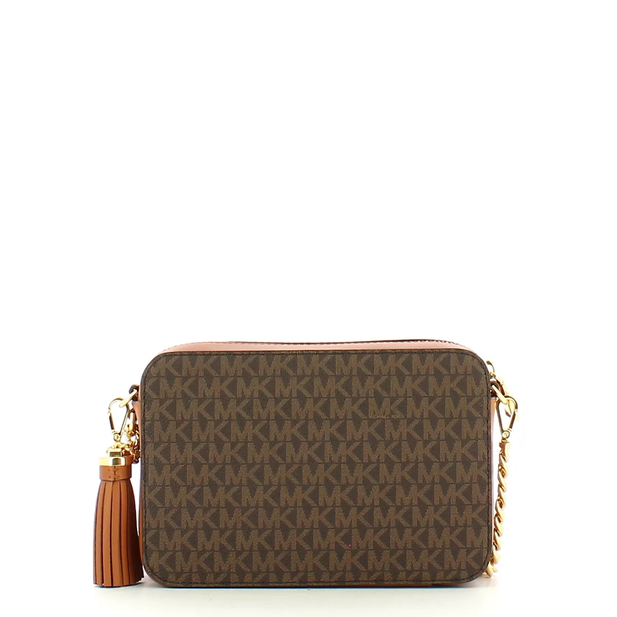 Michael Kors - Ginny Brown logoed Crossbody Bag - 32F8GF5M2B - BROWN