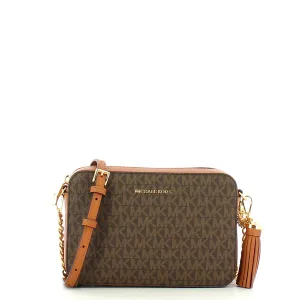 Michael Kors - Ginny Brown logoed Crossbody Bag - 32F8GF5M2B - BROWN