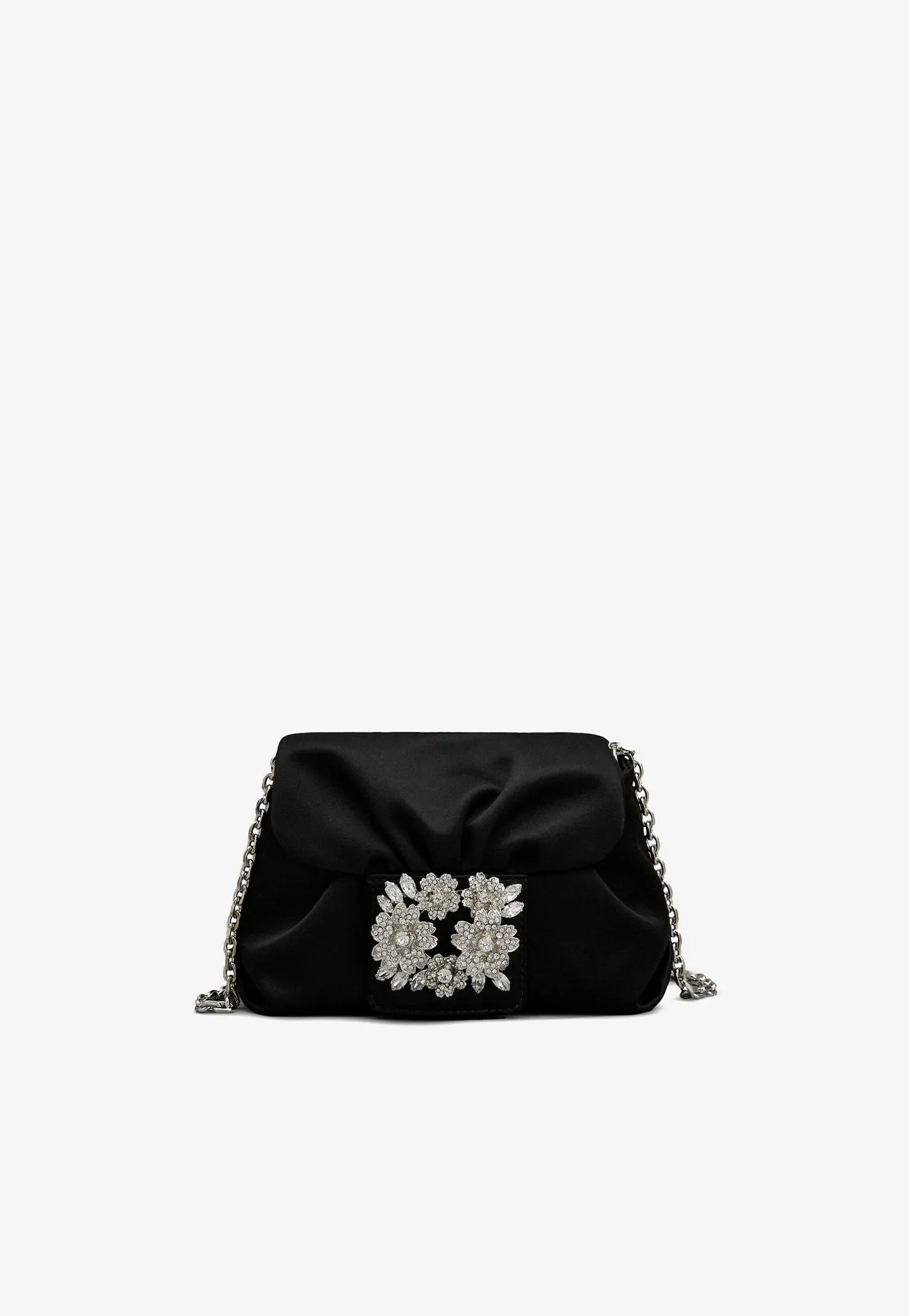 Micro Efflorescence Satin Clutch Bag