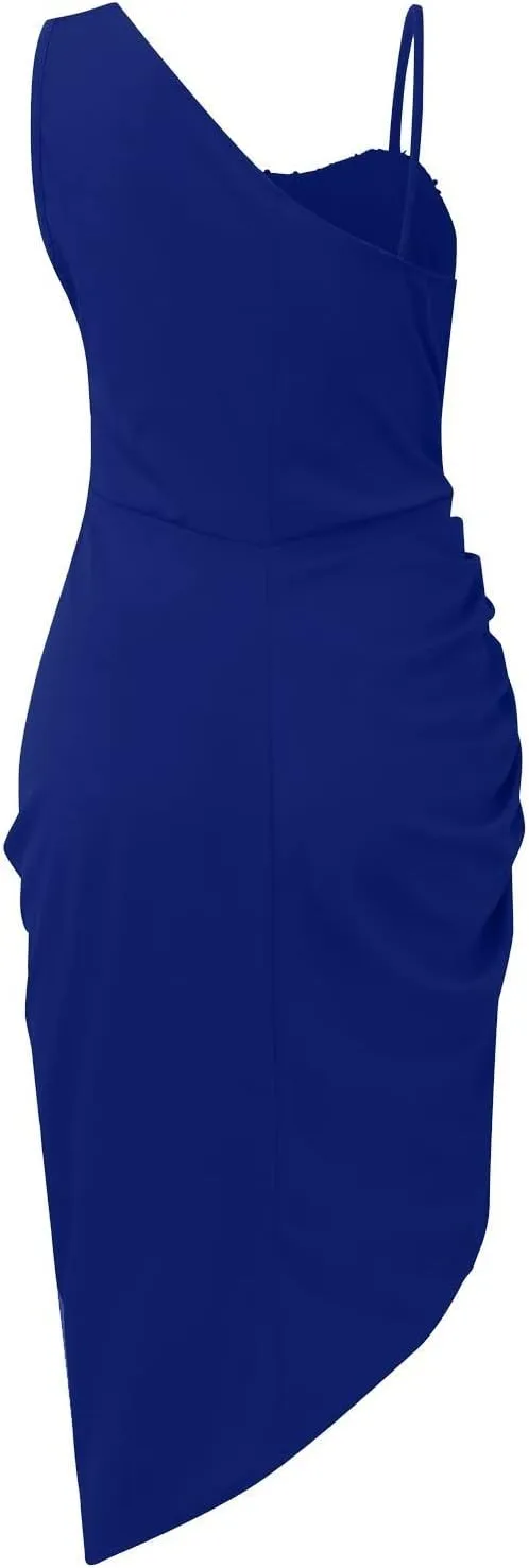 Midi Dresses for Women High Split Sparkly Sequin Corset Dress Sexy Club Cocktail Party Asymmetrical Bodycon Dress 2025