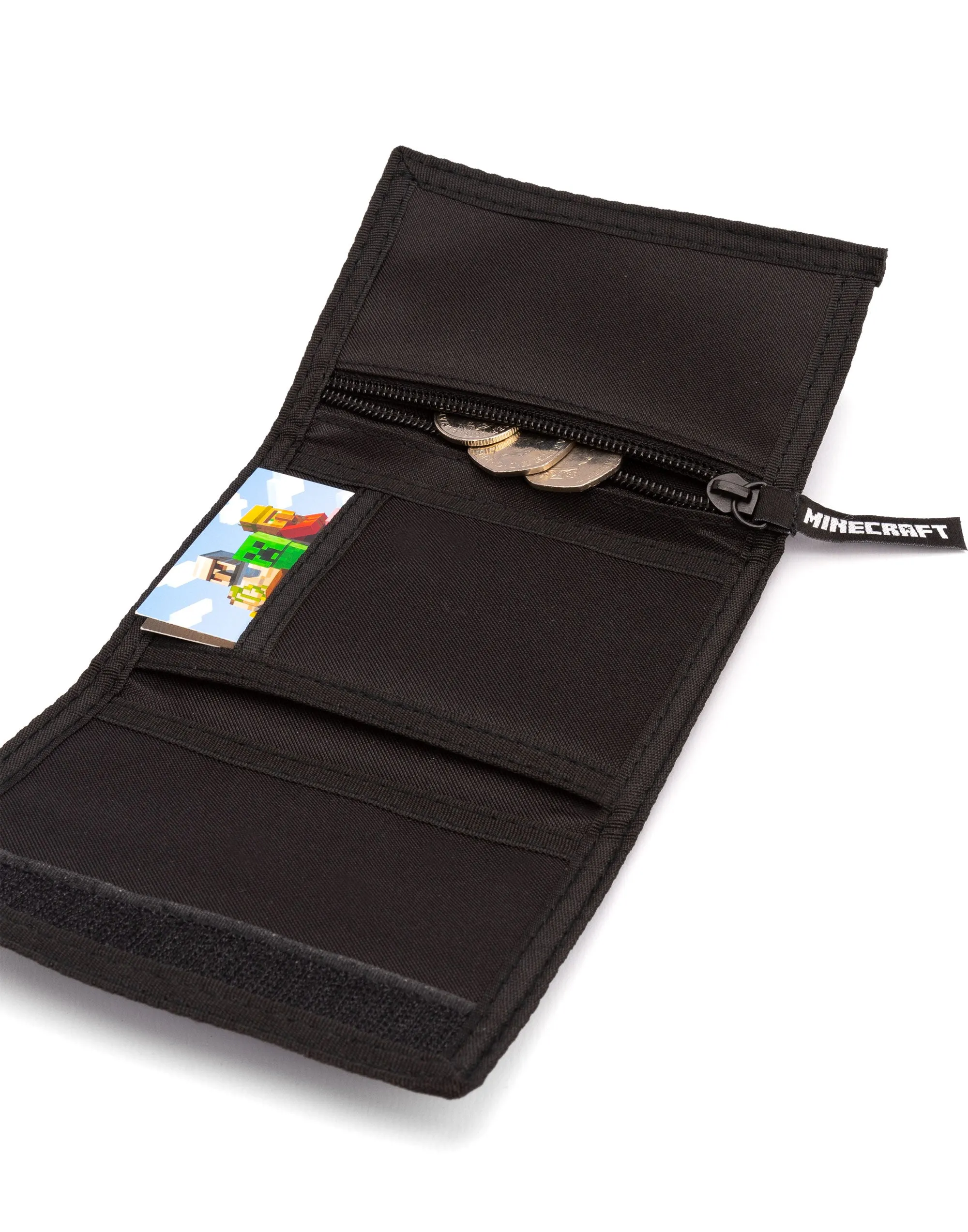 Minecraft Characters Black Wallet