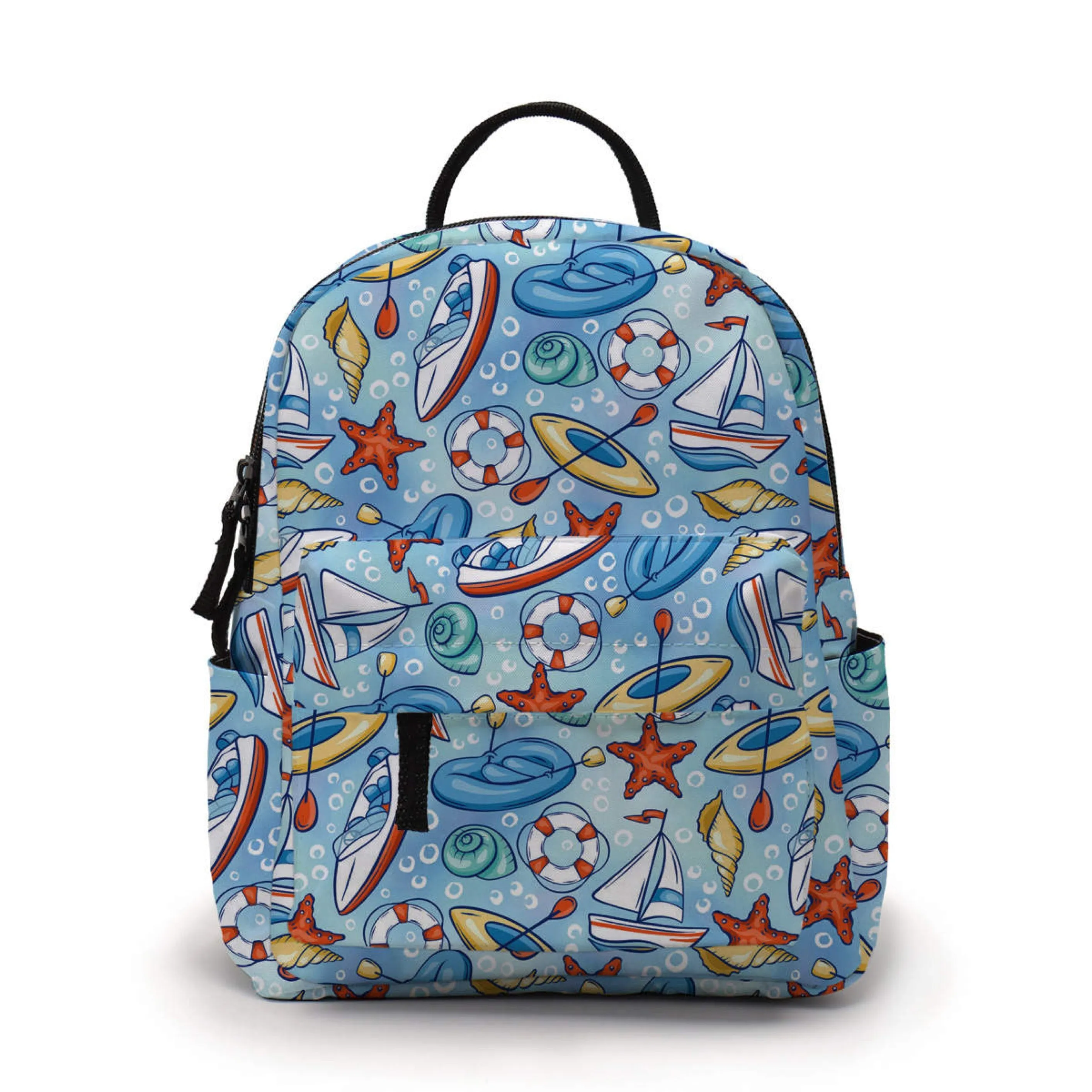 Mini Backpack & Pouch Bundled Set - Sailboat