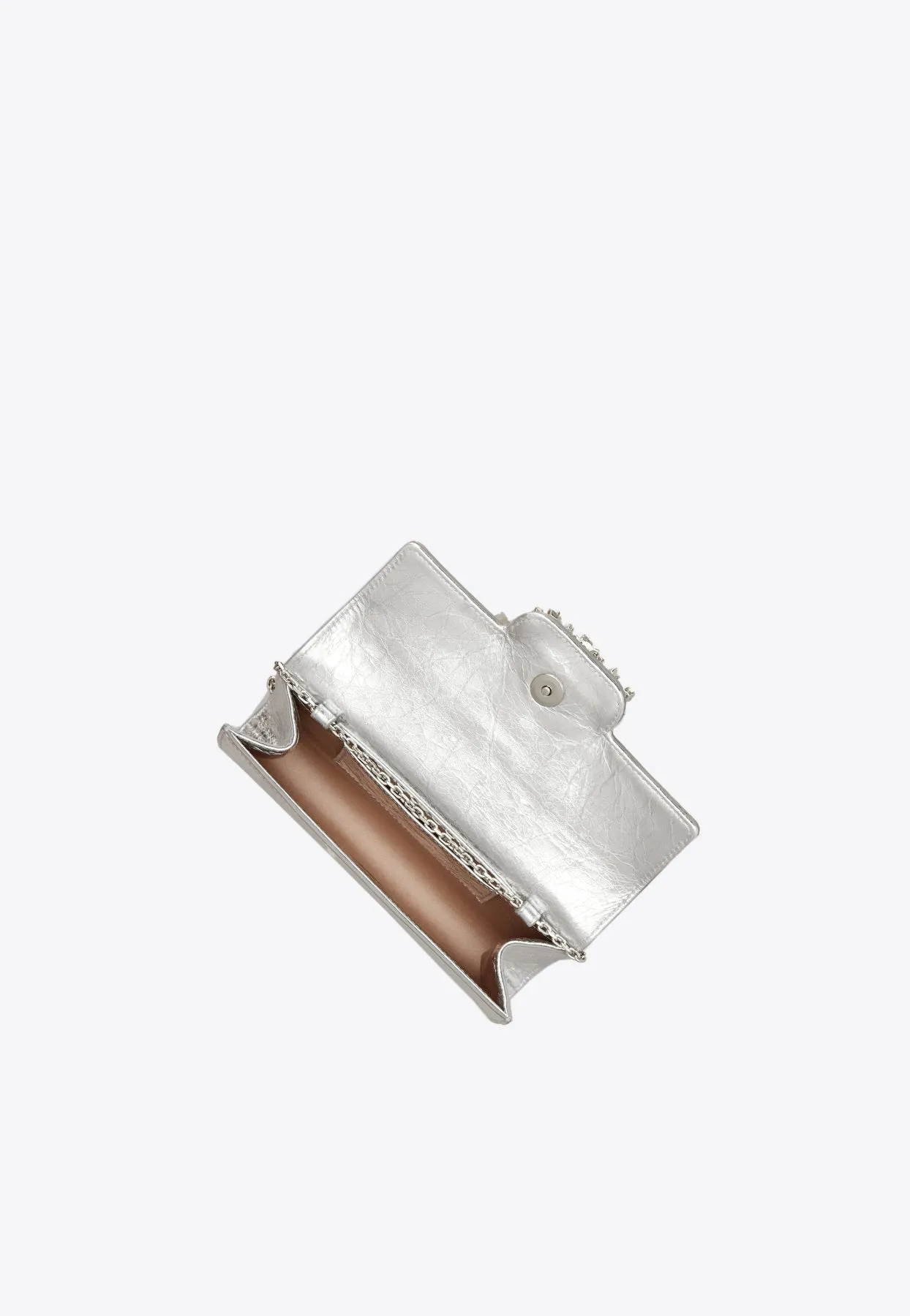 Mini Efflorescence Metallic Leather Clutch