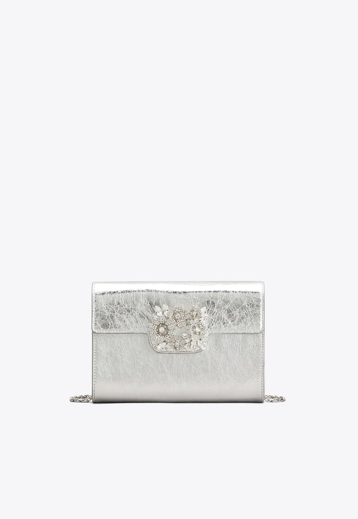 Mini Efflorescence Metallic Leather Clutch
