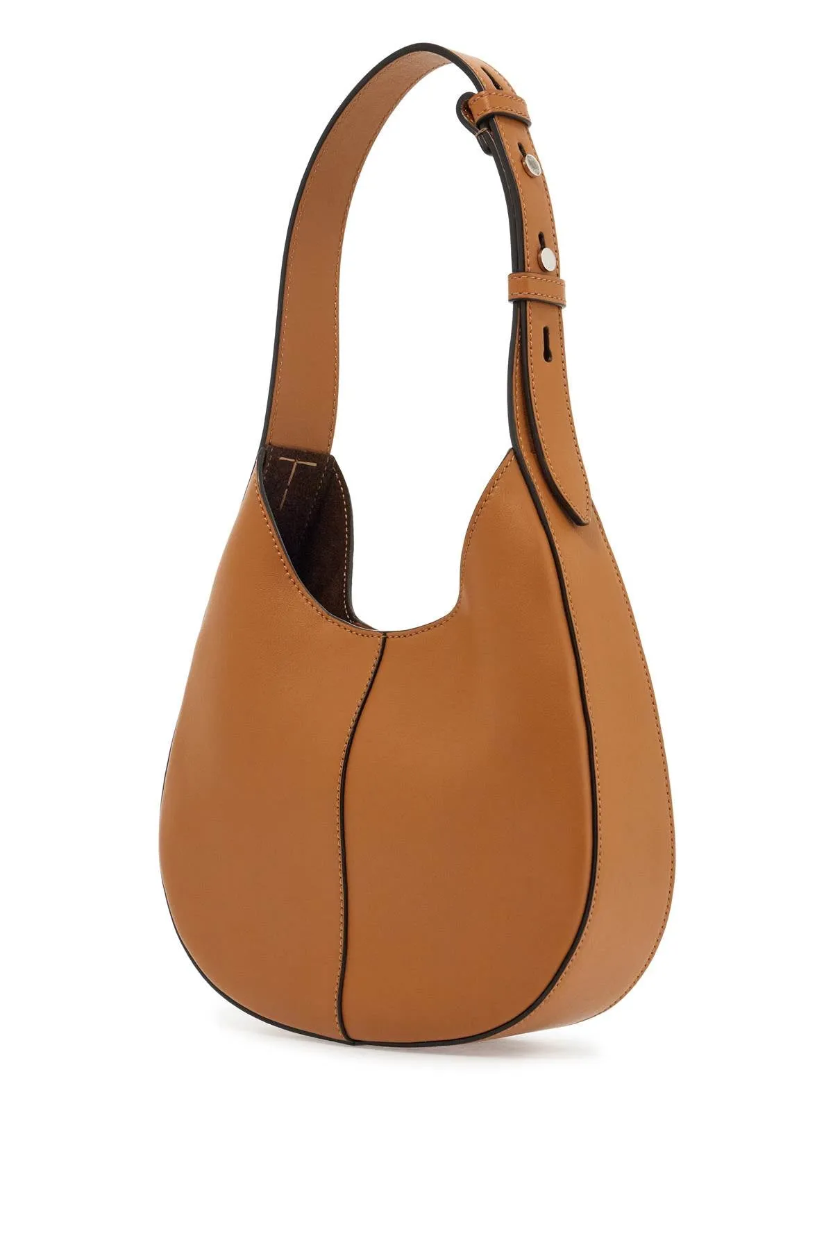mini hobo bag in leather XBWDBSR9100YAT CUOIO